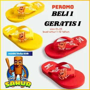 Sandal Jepit Anak Anomali Tung Tung Sahur Terbaru Yang Lagi Viral.size 21-35 Buat Umur 1-10 Tahun Fashion