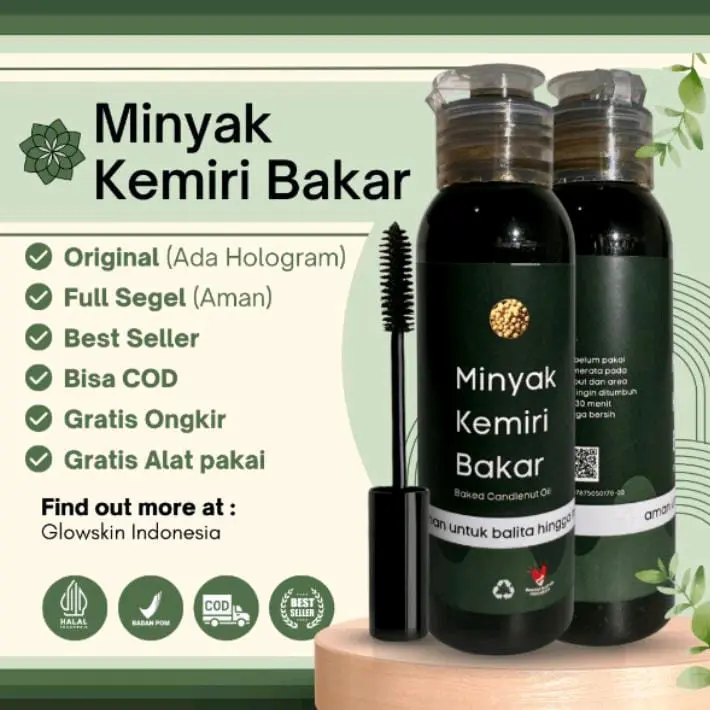 MINYAK KEMIRI BAKAR  ASLI BALI 100ML { ORIGINAL BPOM DAN HALAL } 0