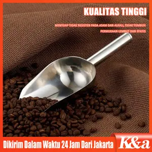 Sendok Sekop Es Batu Stainless Skop Serokan Beras Tepung Jagung Ice Scoop Sekop Tepung/Sekop Biji Bijian