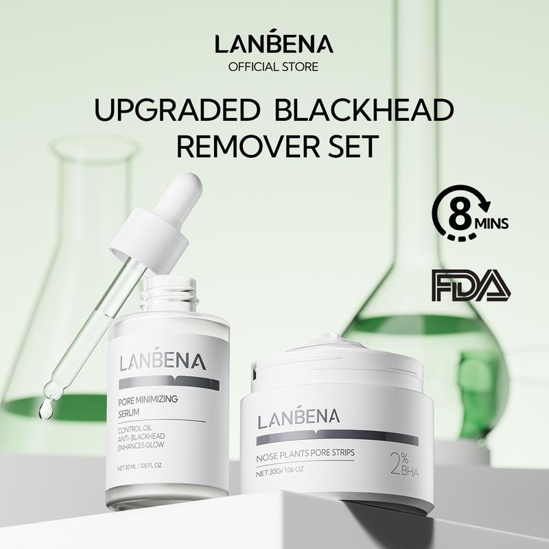 Mặt Nạ Lột Trị Mụn Đầu Đen, LANBENA, Làm Sạch Nhẹ, Dải Mũi 30g, Huyết Thanh Làm Săn Chắc Thu Nhỏ Lỗ Chân Lông, 30ml