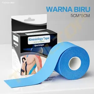 TrailTop Kinesiology Tape 5cm x 5m Kinesio Tape Ankle Taping Olahraga Otot Plester Tangan Anti Cidera Kaki Alat | Kekinian