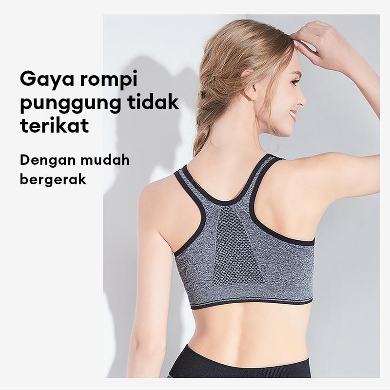 Bh Bra Push Up Style  Busa Tipis Motif Polos  Seamless  Pakaian Dalam Wanita High Quality Dewasa Remaja Nyaman Dipakai Setiap Hari Ritsleting Depan Pakaian Dalam Olahraga Terbaru 2023 3