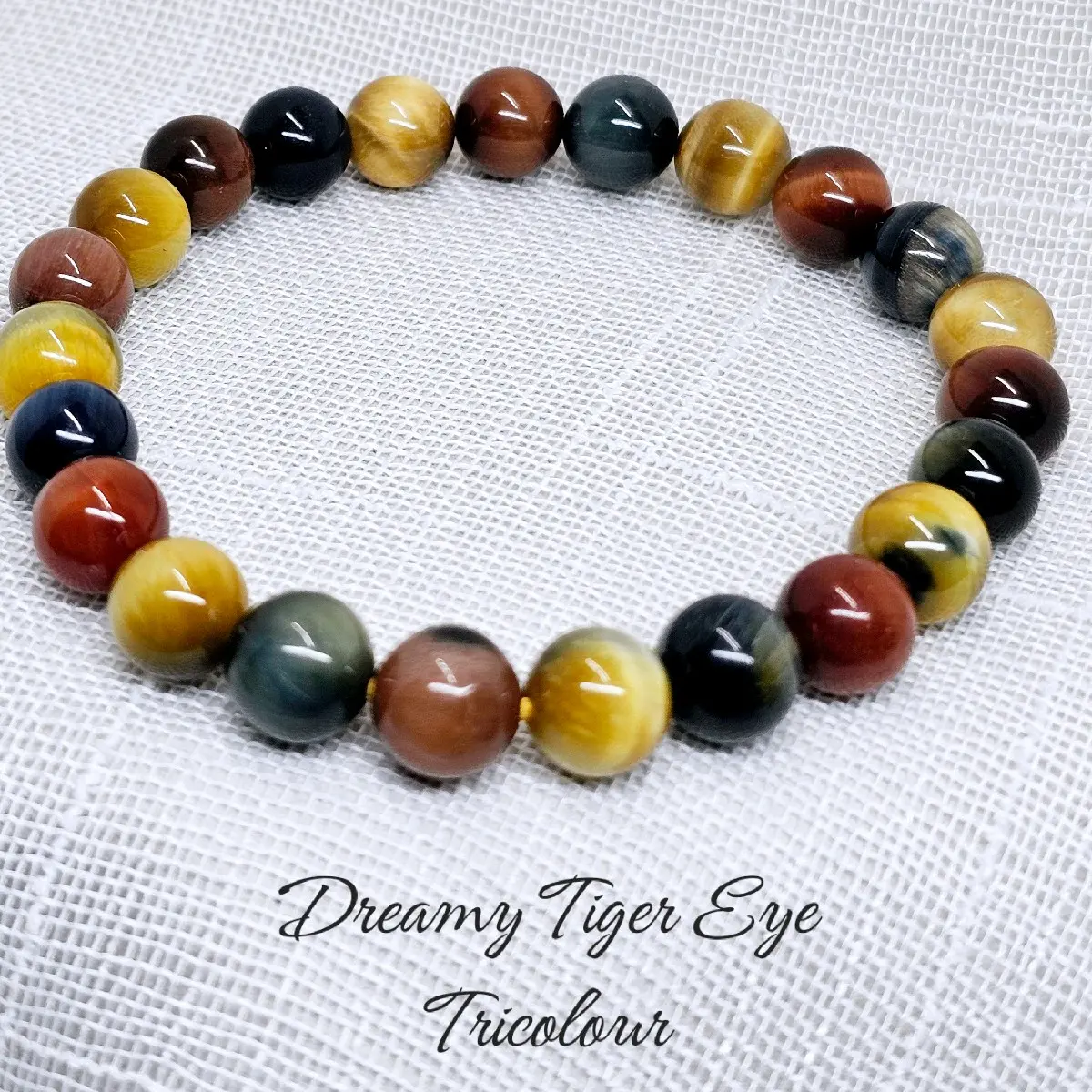 [Flash Sales] Dreamy Tiger Eye Bracelet in Tricolour 8mm crystal shop shining jewelry beautiful  crystal