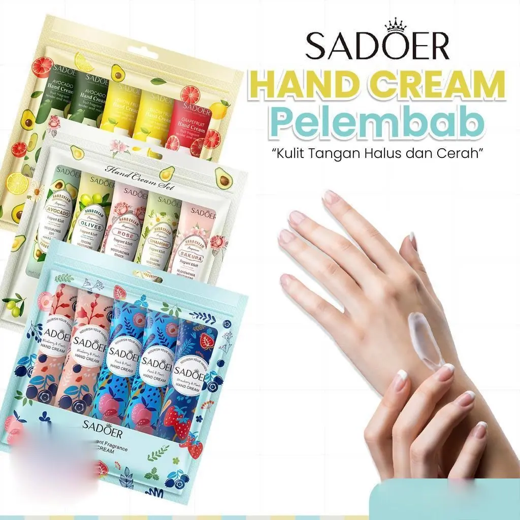 SADOER Hand Cream Moisturizing Fruit Lotion Moisturizing skin-Krim Tangan Lotion