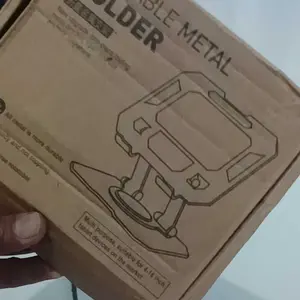 Stand Tablet iPad 360 Derajat Rotatable Adjustable Holder Meja Aluminium Universal Anti Goyang