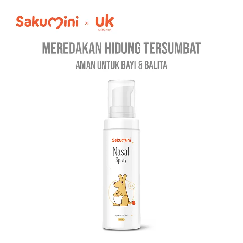 SAKUMINI Nose Hygiene And Comfort Nasal Spray Semprotan Pembersih Hidung Anak 60ml 0