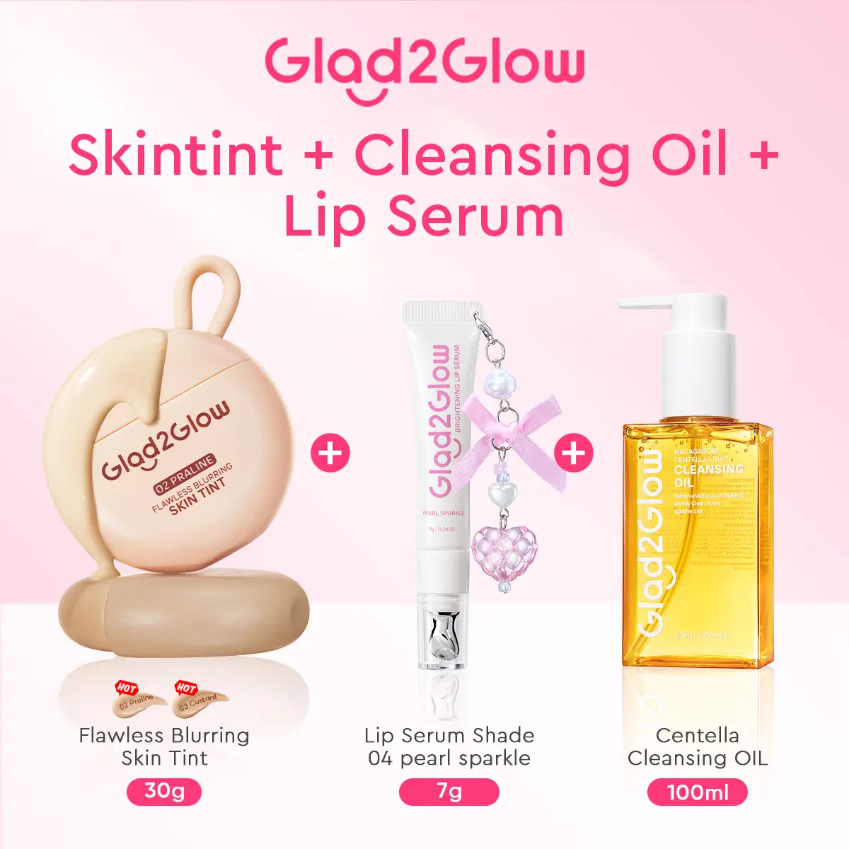 [3PCS] Skintint + Cleansing Oil +Lip Serum 04