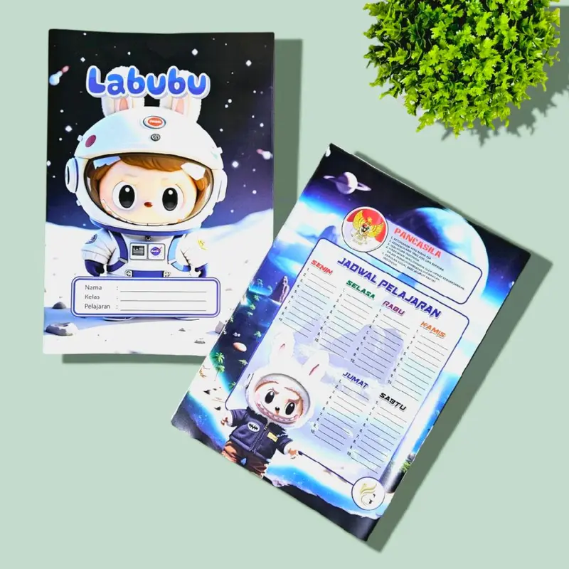 sampul buku tulis fancy/gambar ukuran kwarto ukuran buku tulis biasa 1 pck isi 20 lembar 6