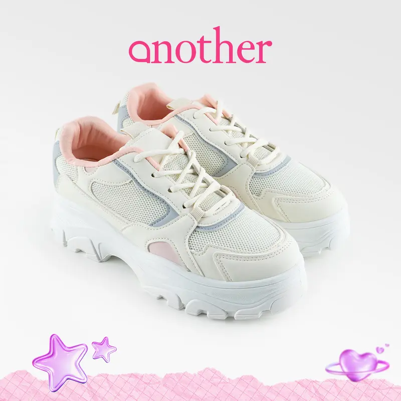 ANOTHER By URBAN&CO Sneakers Yeri Sepatu Wanita Casual dengan Detail Stripe Berwarna - Sport 0