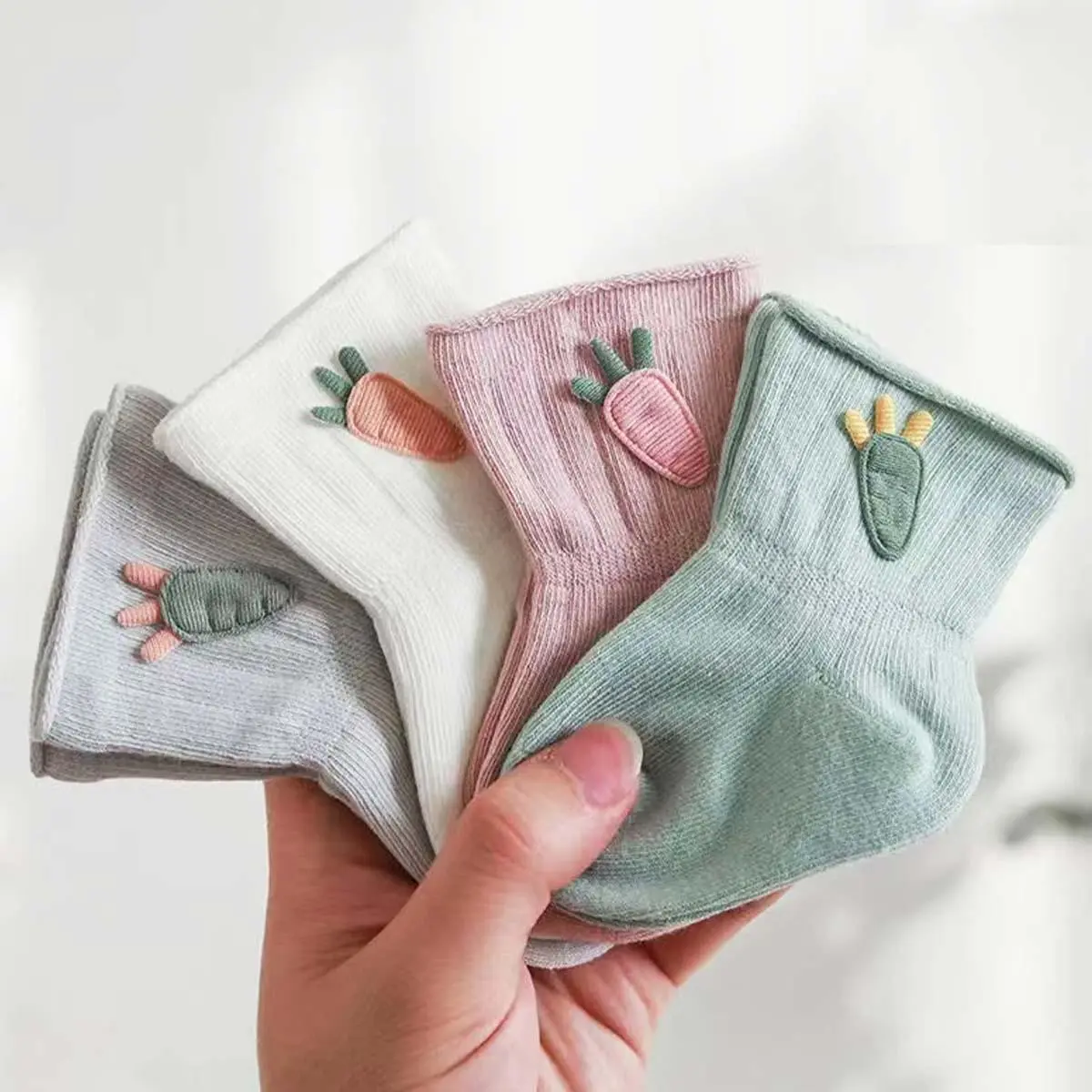 Tất Trẻ Em Bé 1 Đôi, Chất Liệu Cotton, Chống Sốc, Thích Hợp Cho Mùa Xuân Và Mùa Thu, Tất Chân Rộng, Thích Hợp Cho Bé Trai Và Bé Gái Sơ Sinh