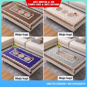 HM [COD] Loyal Bosque Taplak Meja 90x150cm Meja Ruang Makan Tamu Premium - Taplak Meja Motif Oilproof Cover Meja D201-2H Untuk meja persegi meja oval
