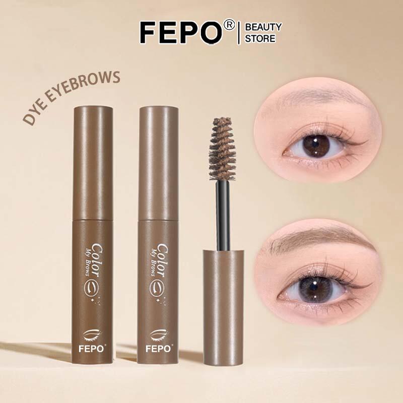 FEPO Gel Lông Mày Chống Thấm Nước Sáp Lông Mày Matte Tinted Dye 24 HR Lâu Dài Lông Mày Tự Nhiên Trang Điểm Đáng Yêu Mỹ Phẩm Bàn Chải