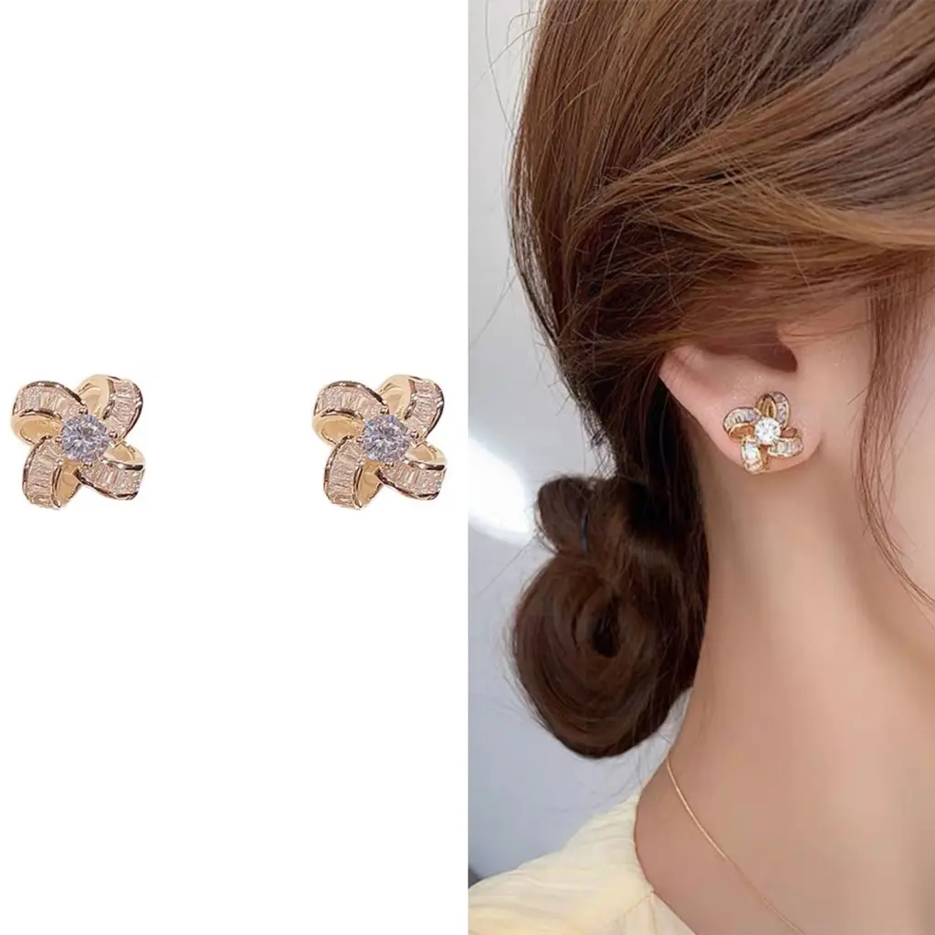 Sayishop【COD】 Anting Korea Import Angela Untuk Wanita Fashion Aksesoris Korea Import
