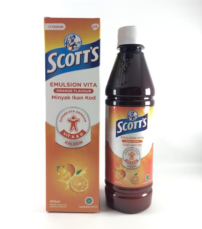 Scott emulsion Omega 3 DHA Scott's emulsion 200 mL Scott Putih Vitamin Anak Scott Scoot Minyak Ikan KOD Vitamin Omega 3 DHA Rasa ORIGINAL Vitamin Anak Scoot Emulsion Vitamin Scott Anak 3