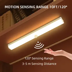 Lampu Sensor Gerak Magnetic Motion Sensor Lampu Stick Panjang LED/Lampu tidur LED tombol multifungsi lampu belajar lampu lemari