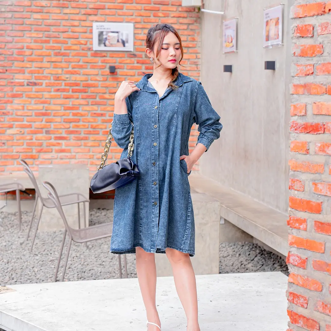 Cailey Dress by MOMELCA ORI 100% Size L dan XXL