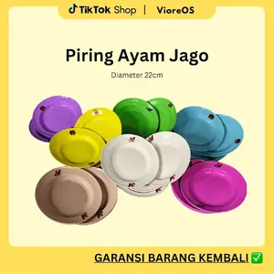 Piring Ayam Jago dapat 1 lusin Viral Kitchenware VIOREE Plastik Piring Ayam Jago dapat 1 lusin Viral Kitchenware VIOREE Plastik