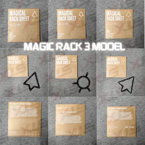 STX BILLIARD : MAGIC RACK 9 & 10 BALL 3 MODEL (HITAM PUTIH RANDOM)