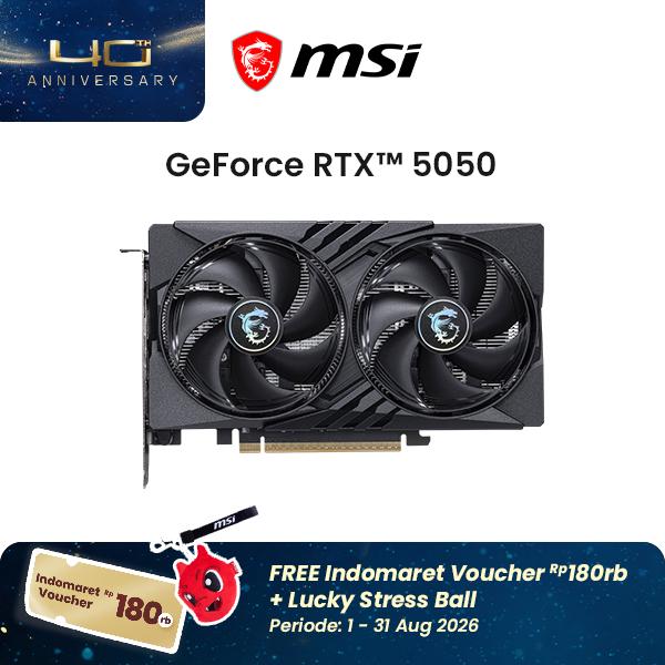 Gambar MSI GeForce RTX 5050 SHADOW 2X OC 8GB GDDR6 128-bit VGA CARD [GPU] dari MSI Shop ID Kota Administrasi Jakarta Utara Tokopedia