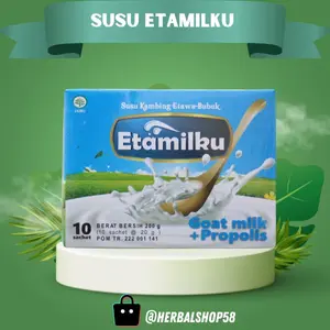 Susu Kambing Etawa Bubuk Rasa Original Vanila Dan Cokelat isi 10 Sachet Skygoat Etamilku EtawaPro Ratu Lebah