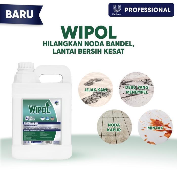 WIPOL PROFESSIONAL DISINFEKTAN PEMBERSIH LANTAI SEREH JERUK - Pouch 1.5L