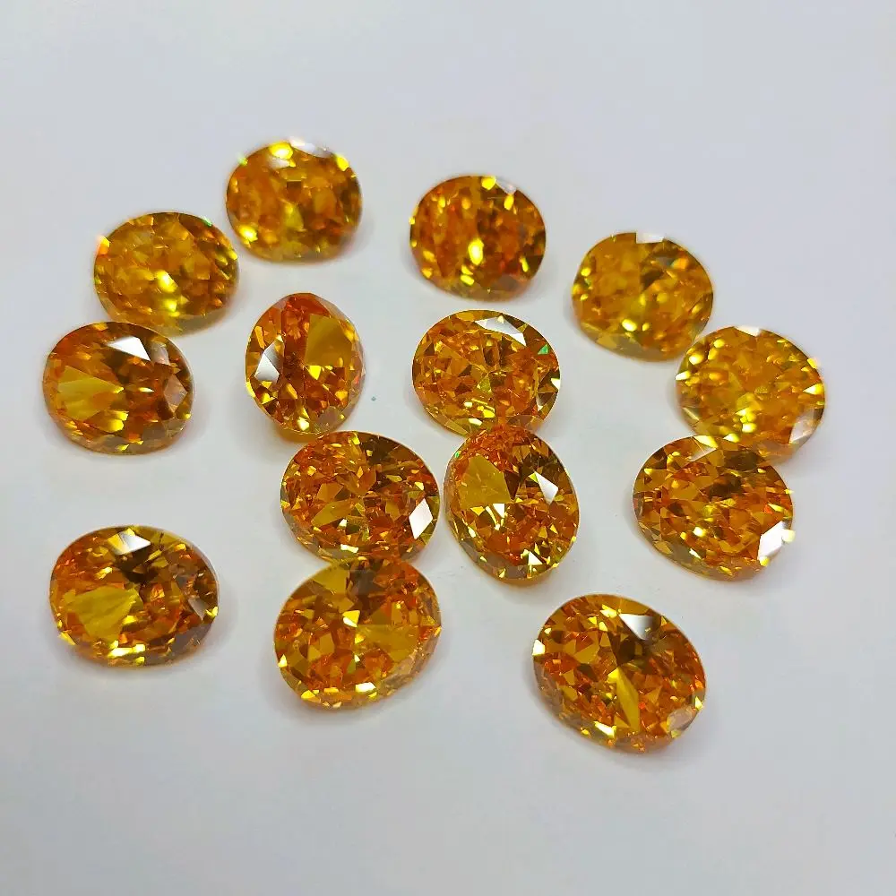 yellow sapphire | american diamond | Berlian america | 12x14