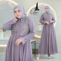 Gambar GAMIS OZIAS BROKAT PREMIUM 09984 LD 105 I Gamis Kondangan Cantik I Fashion Remaja Wisuda Muslim Nyaman - denim dari Ozias.id Kota Administrasi Jakarta Barat 1 Tokopedia