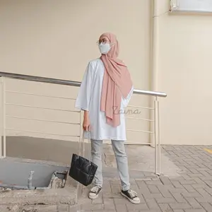 Viola Oversize Lengan 3/4 Busui Friendly Bukaan Samping / Kaos Menyusui