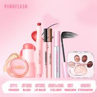 Gambar [Official][BPOM]PINKFLASH 7PCS Makeup Set Eyeshadow Palette Liquid Eyeliner Volume Mascara Loose Powder Bubble Glowy Tint Melting Glossy Balm Watery Blush Stick - Lip Tint & Eyeshadow#RD01 dari PINKFLASH STORE Kab. Tangerang 4 Tokopedia