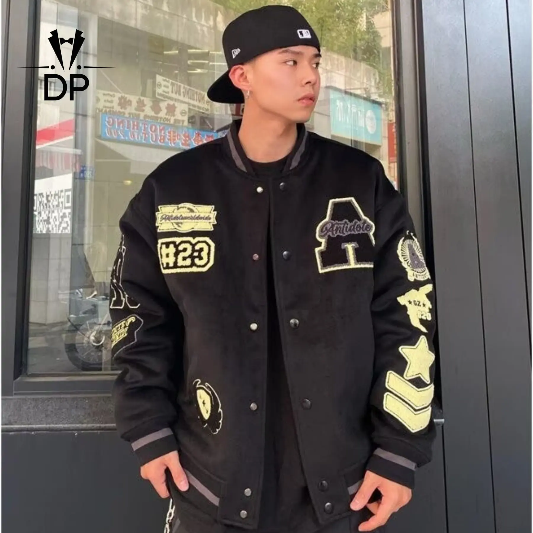 American Letter Embroidered Varsity Jacket For Men Vintage Jacket For Men Bomber Jacket For Men High Quality Jacket Double Layer Jacket Bomber Jacket For Women