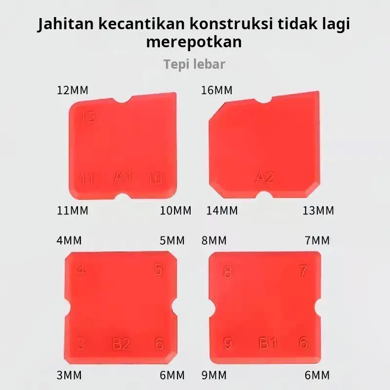 Set Pengikis Multifungsi Empat Buah untuk Perekat Kaca dan Silikon 5