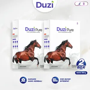 Duzi Pure Susu Kuda Bubuk dengan Herbal - Paket 2 Box