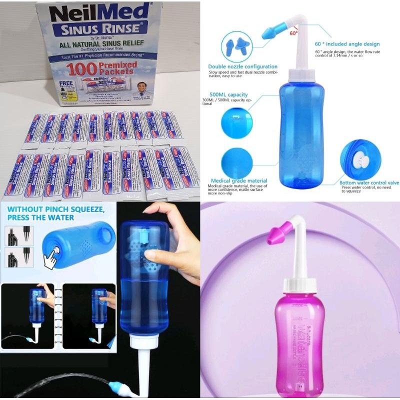 NEILMED NASAL SINUS Rinse// Botol 300ml Pembersih Hidung Waterplus ...