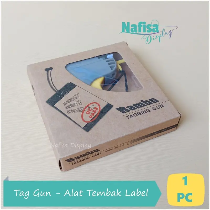 Tag Gun Alat Pasang Hang Tag Gratis Refill Nafisa Display STAG 4