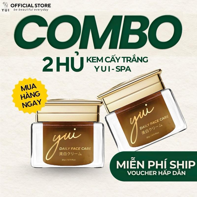 2 HỦ KEM CẤY TRẮNG YUI BEAUTY SPA dưỡng da sau peel Skincare Nữ