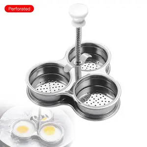AMMBER Alat Rebus Telur Non-Stick Egg Poacher Perforated Hole - YD16