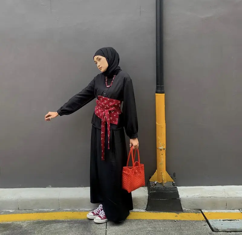 Obi Belt Ruffle Perempuan Shop Tokopedia