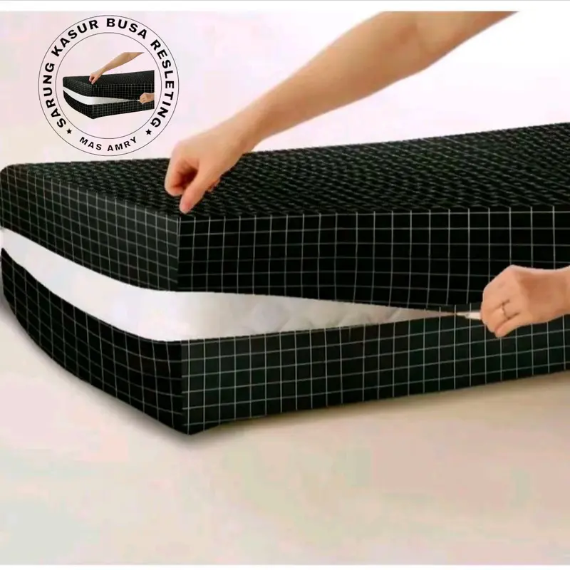 Sarung Kasur Busa Resleting Polyster Karakter Dewasa/Anak-Anak Ukuran No. 1-4 0