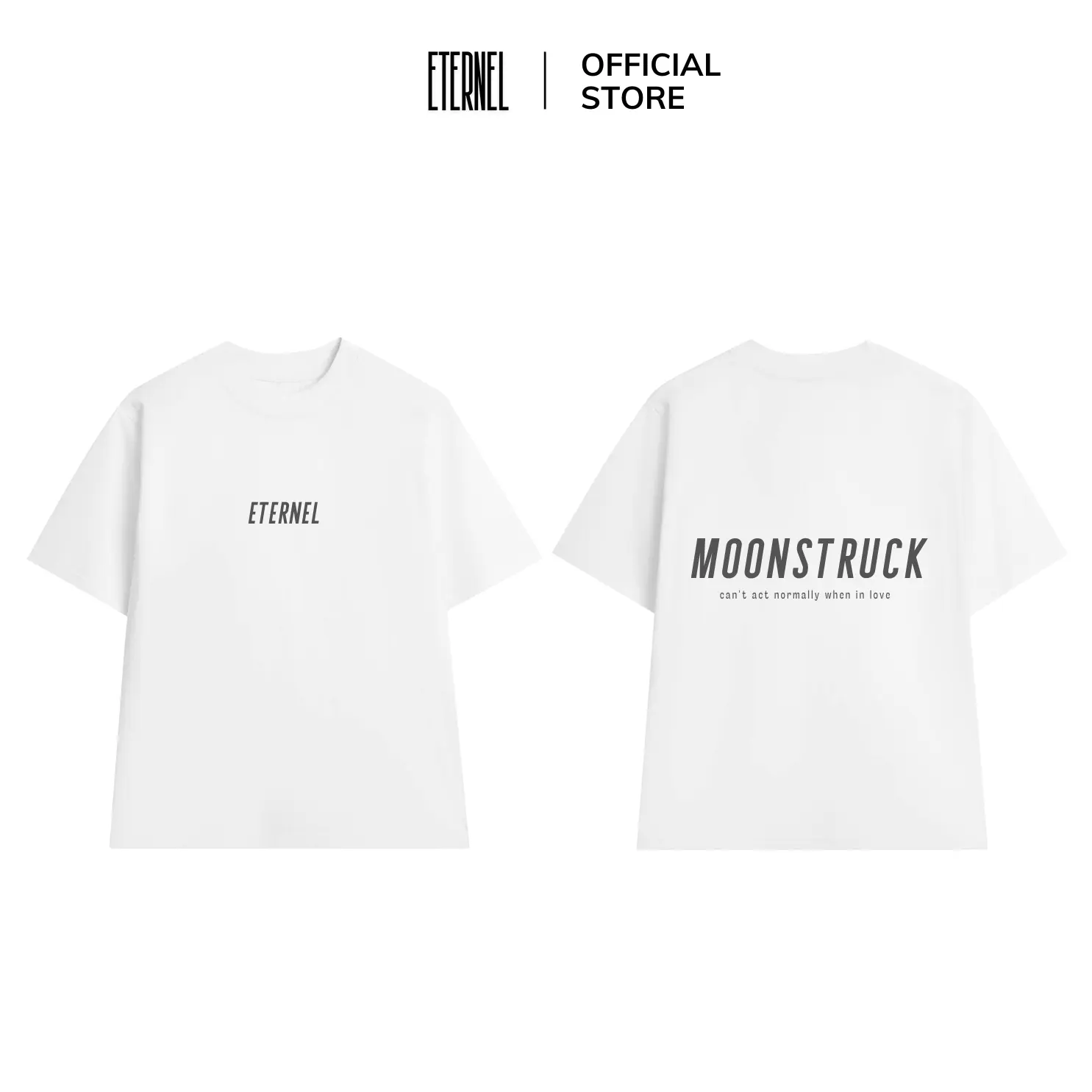 Áo Thun Oversize Nam/Nữ Eternel Moonstruck Tee - Trắng