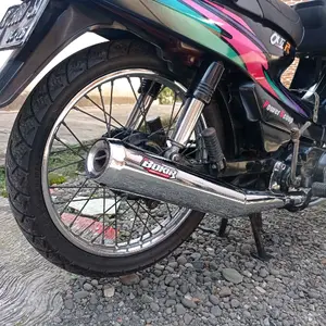 Knalpot Alfa rc100 fizr sigma tornado Bobokan nuklir BOKIR suara pedas mirip rx king Motorcycle Racing