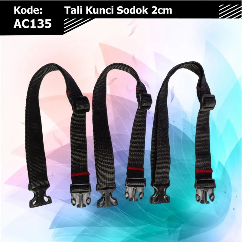 Tali Pengikat Kunci Sodok 2 cm AC135 | Tali Ikat Kabel | Tali Strap Tas 0