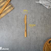 Gambar homLiv Pisau Selai Kayu jati 19 Cm Oreno Wooden Butter spoon Food Grade Kitchenware dari Homliv Indonesia Kota Administrasi Jakarta Utara 4 Tokopedia