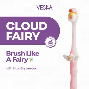 Veska by LEKA - Cloud Fairy Toothbrush - Sikat Gigi Jepang Gusi Sensitif Bentuk Lucu