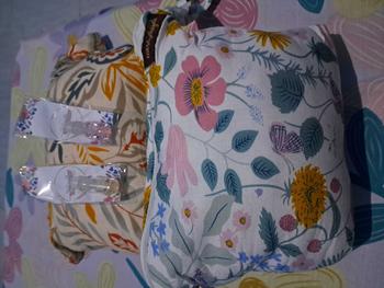 Product Review of Mukena Rayon Premium Model 2in1 Ramadhan 2025 Bunga Katun Motif Dewasa Traveling Muslimah - Sajadah & Pouch Cantik - Panjang, Bawahan, Atasan from T**a 0