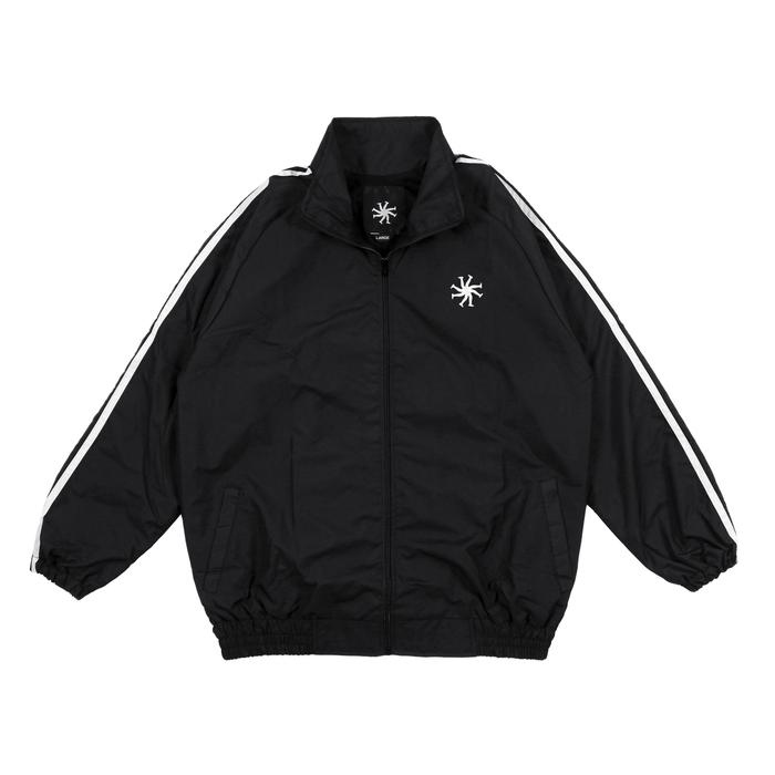 Gambar HLWN Running Unisex Tracksuit Jacket Black - Oakland - S dari HLWN Running Kab. Bogor Tokopedia