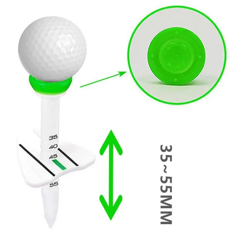 80mm Tee Golf Profesional Golf Tee Adjustable Golf Tees Directional Alat Golf 3