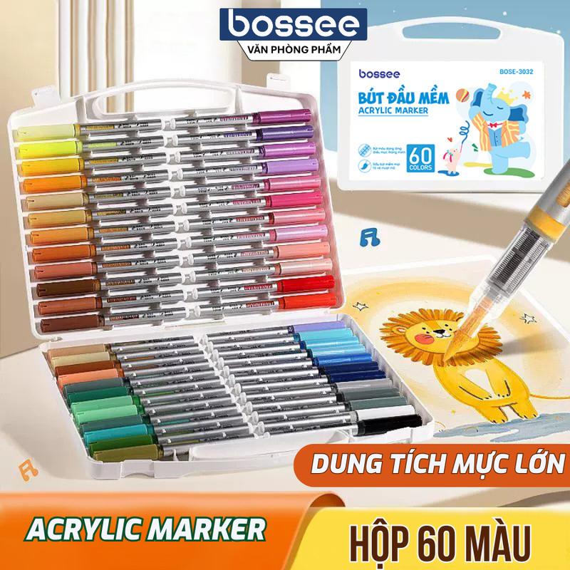  Màu acrylic marker dạng lỏng vẽ nhiều chất liệu - hộp 12 24 36 48 màu thỏa thích sáng tạo nghệ thuật_8109 miracle  works màu  acrylic màu  acrylic bút màu acrylic 
