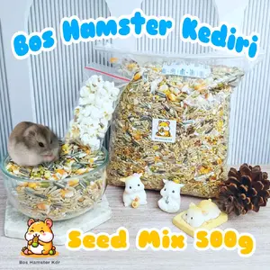 ½kg makanan hamster full biji-bijian tanpa pelet