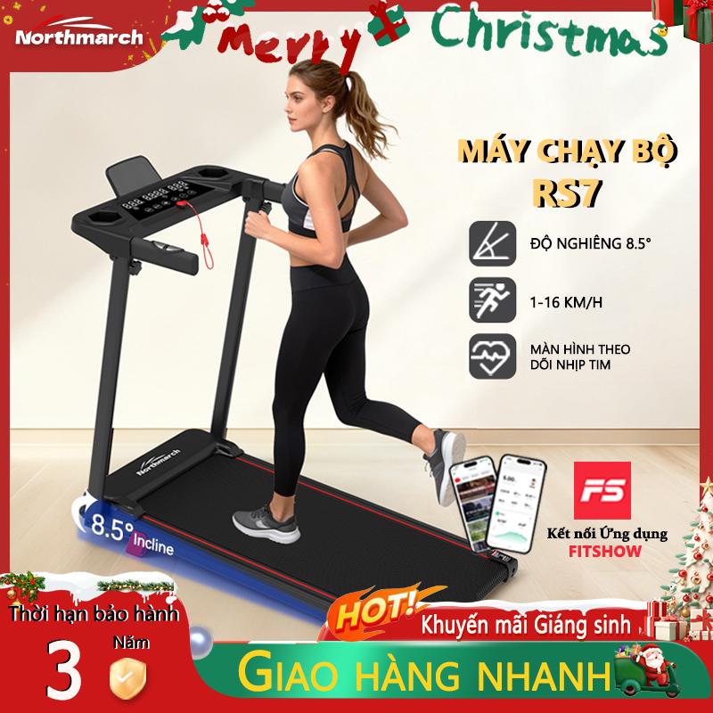 Máy chạy điện Northmarch RS7 Tốc độ tối đa 16 KM h với tấm đi bộ Có Thể Gập Lại và điều chỉnh tốc độ 3-4HP để tập thể dục