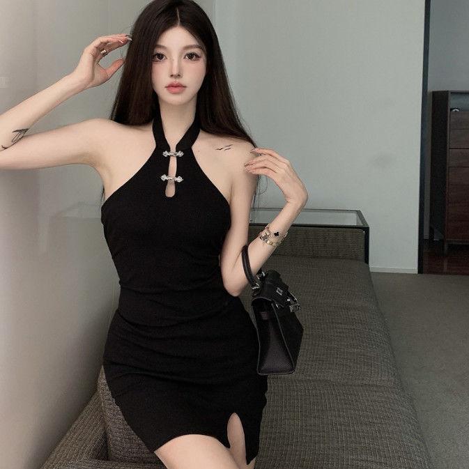 Sexy Dress Wanita Gaun Mini Seksi Hitam Korean Manis Sweet 1305 1